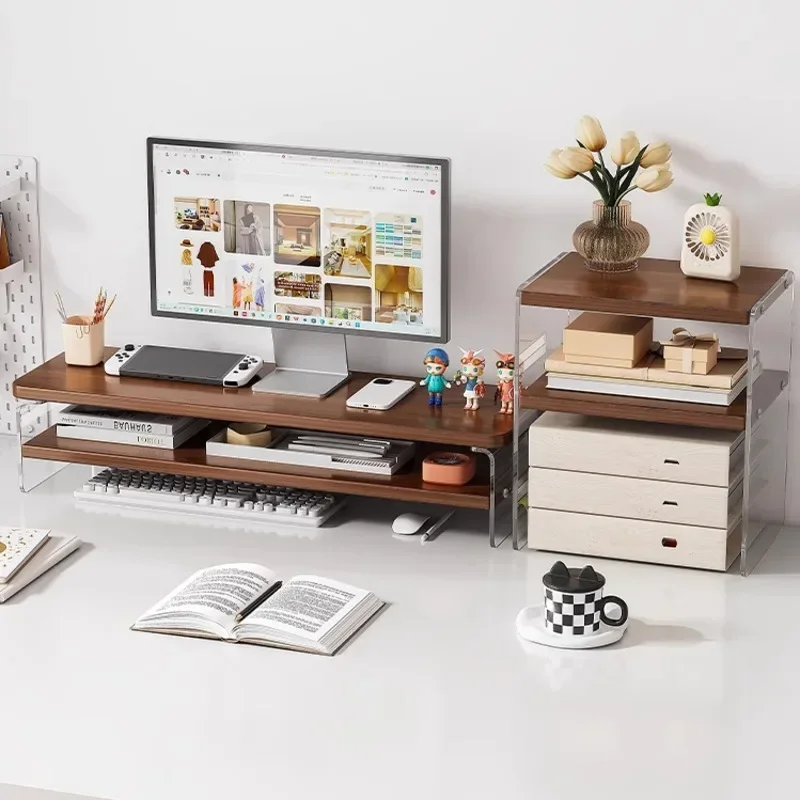 Document Holder Monitor - Acrylic Display Height Bracket Office Screen