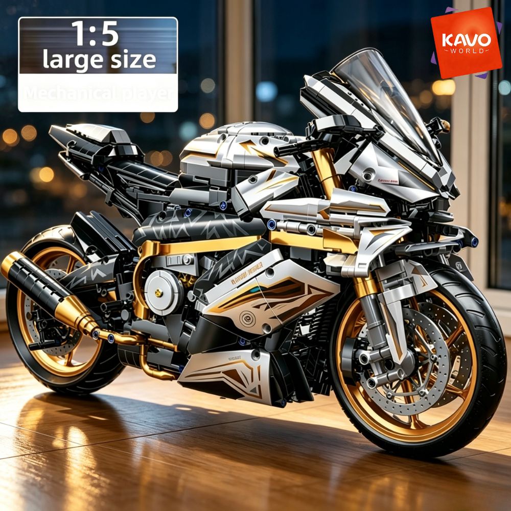Office Tech Skills - KAVOWORLD 1:5 Large Scale Sport Motorcycle