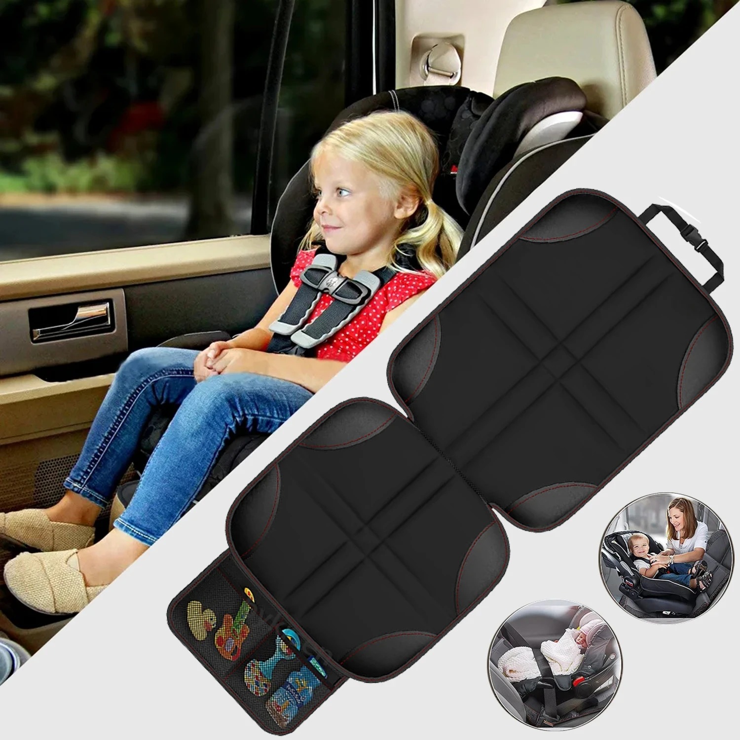 Thick PU Leather Child Car Sea - огляд і ціна Surge Protector Rack