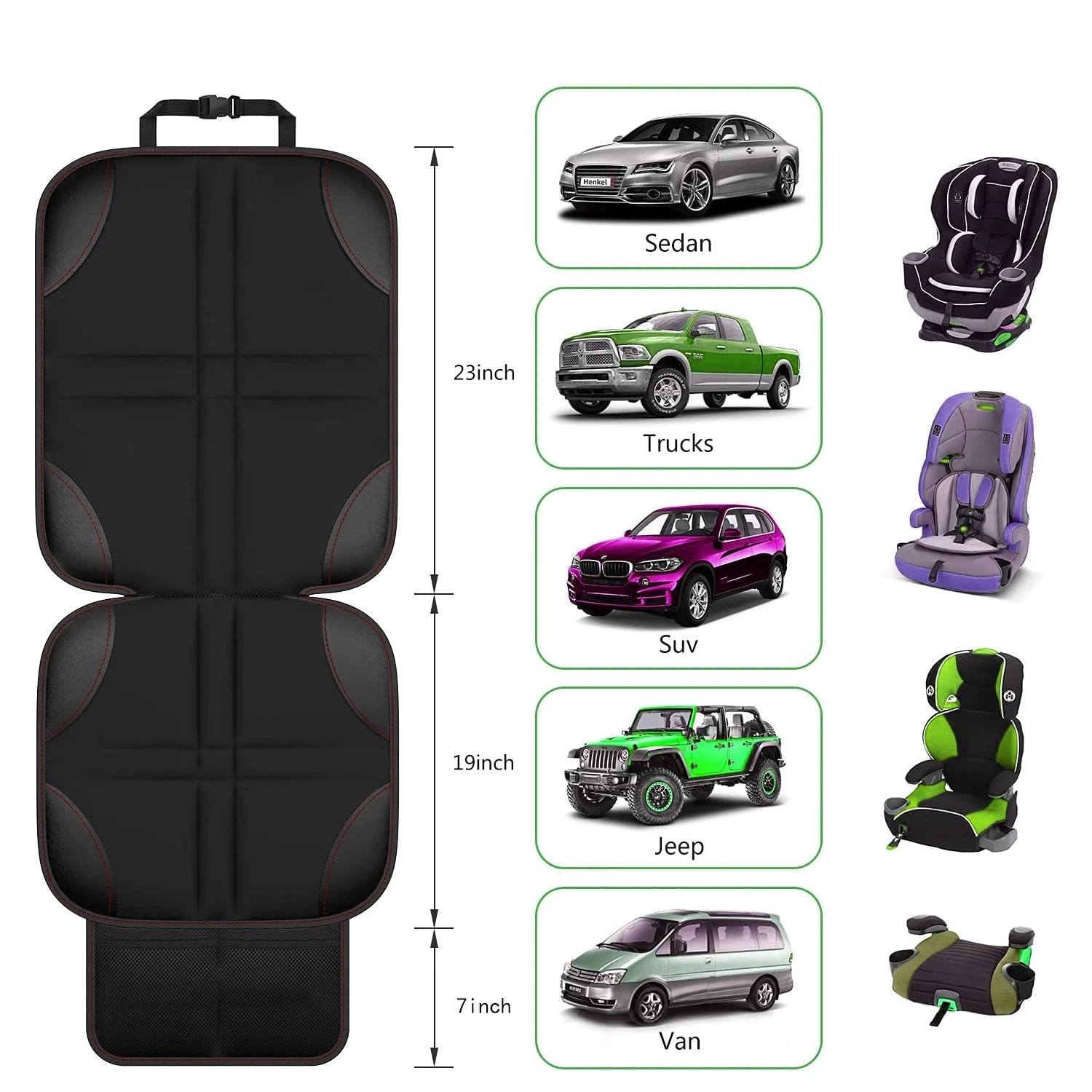 Thick PU Leather Child Car Sea - огляд і ціна Surge Protector Rack