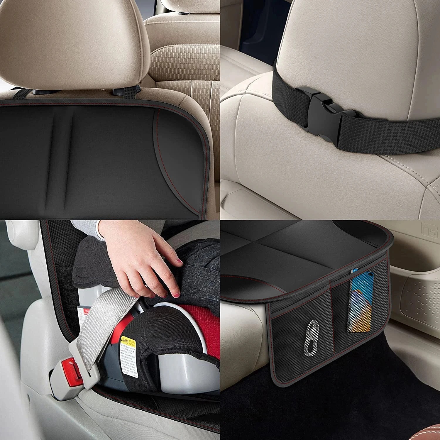 Thick PU Leather Child Car Sea - огляд і ціна Surge Protector Rack